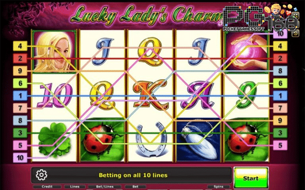 สัญลักษณ์ภายในเกม  Lucky Lady charm