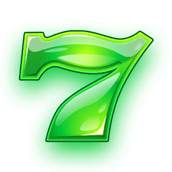สัญลักษณ์ เลขเจ็ดสีเขียว เกมสล็อต Hot 4 Cash