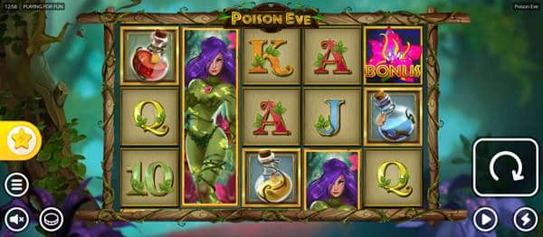 รูปแบบเกมสล็อต ยาพิษในป่าทึบ Poison Eve