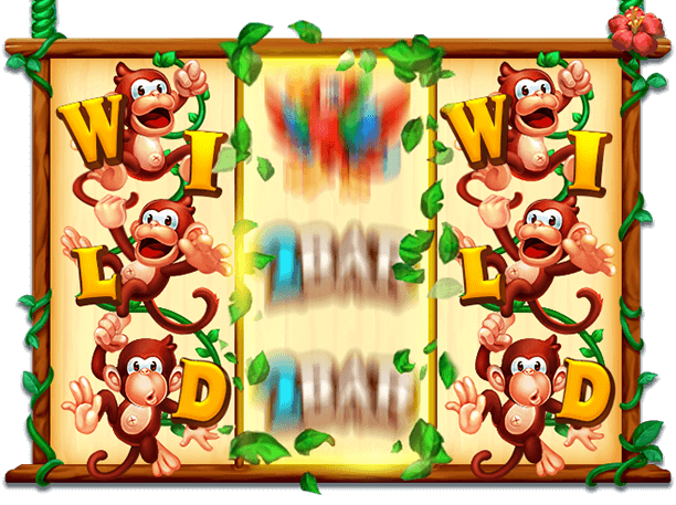 สัญลักษณ์ Wild เกมสล็อต Monkey Party