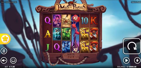 วิธีเล่นเกมและสัญลักษณ์ ของเกม Pixies vs Pirates